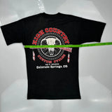 Single Stitch High Country Custom Cycles Unbranded Graphic T-Shirt - Small Black Cotton