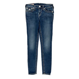 True Religion Skinny Jeans - 28W UK 6 Blue Cotton