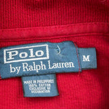 Polo By Ralph Lauren 1/4 Zip - Medium Red Cotton