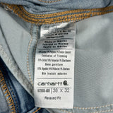 Carhartt Carpenter Pants - 38W 32L Blue Cotton Blend