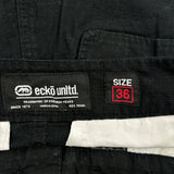 Ecko Unltd Cargo Shorts - 36W 10L Black Cotton