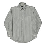 Tommy Hilfiger Striped Shirt - Medium Green Cotton