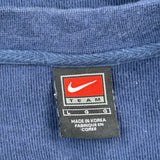 Broncos Nike Football Long Sleeve T-Shirt - Large Blue Cotton