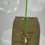 Tommy Hilfiger Cord Trousers - 36″ Waist Khaki Cotton