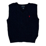 Age 5 Polo By Ralph Lauren Sweater Vest - XS Navy Cotton
