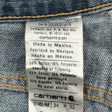 Carhartt Jeans - 36W 32L Blue Cotton Blend