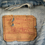 Vintage Levis Denim Jacket - Large Light Wash Cotton