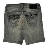 True Religion Denim Shorts - 24W US 0 Gray Cotton