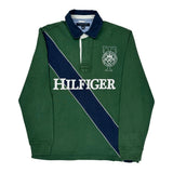 Hilfiger Spellout Tommy Hilfiger Spellout Rugby Shirt - Medium Green Cotton
