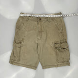 Levis Cargo Shorts - 34W 11L Khaki Cotton