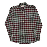 Tailored Fit Barbour Checked Flannel Shirt - XL Gray Cotton