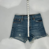 Levis Denim Shorts - 26W UK 6 Blue Denim