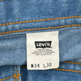 Levis Jeans - 32W 30L Blue Cotton Blend