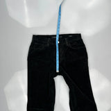 Calvin Klein Jeans Cord Trousers - 32″ Waist Black Corduroy