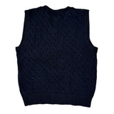 Age 10-12 Polo By Ralph Lauren Sweater Vest - Medium Navy Cotton