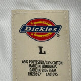 S.Y.S Dickies Short Sleeve Shirt - Large White Polyester Blend