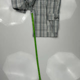 Quiksilver Checked Cargo Shorts - 38W 11L Grey Cotton