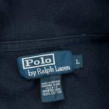 Polo By Ralph Lauren 1/4 Zip - Large Navy Cotton