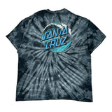 Santa Cruz Tie-Dye T-Shirt - XL Black Cotton