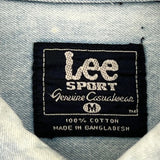 Cleveland Browns Lee Sport Nfl Denim Shirt - Medium Light Wash Cotton