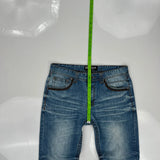 Black Hip Hop Jeans - 32W 32L Blue Cotton Blend