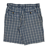 Tommy Hilfiger Checked Shorts - 35W 10L Blue Cotton