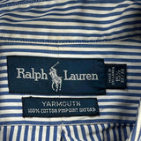 Ralph Lauren Striped Shirt - Medium Blue Cotton