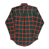 Chaps Ralph Lauren Checked Shirt - Medium Green Cotton