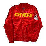 Kansas City Chiefs Nfl Football Bomber Jacket - Medium Red Polyester
