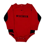 Age 3-6 Months Nike Wisconsin Playsuit - 4XS Red Cotton