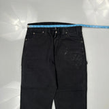 Dickies Carpenter Pants - 33W 30L Black Cotton