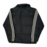 Adidas Striped Puffer - Small Black Polyester