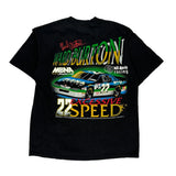 Ward Burton Nascar T-Shirt - XL Black Cotton
