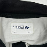 Lacoste Polo Shirt - Medium Black & White Cotton