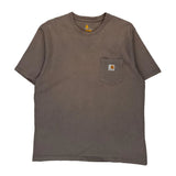 Carhartt T-Shirt - Large Brown Cotton