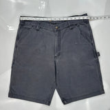Carhartt Cargo Carpenter Shorts - 36W 10L Gray Cotton