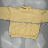 Unbranded Collared Sweatshirt - 2XL Yellow Cotton