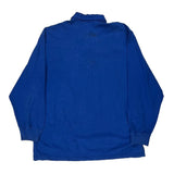 Polo By Ralph Lauren Long Sleeve Polo Shirt - Large Blue Cotton