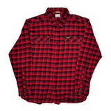 Columbia Checked Flannel Shirt - XL Black Cotton