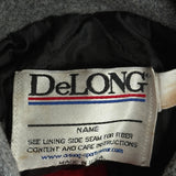 Delong Varsity Jacket - Medium Grey Wool Blend