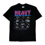 Heavy Metal Hanes Single Stitch T-Shirt - Medium Black Cotton