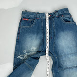Southpole Baggy Denim Shorts - 28W 17L Blue Cotton