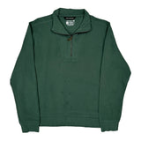 Carhartt 1/4 Zip - Large Green Cotton