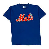 Mets Majestic T-Shirt - Large Blue Cotton