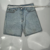 Levis Denim Shorts - 34W 10L Light Wash Cotton