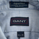 Gant Shirt - Medium Blue Cotton Blend