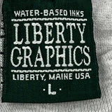 Single Stitch 5 Lights Of Acadia Liberty Graphic T-Shirt - Large Gray Cotton