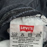 501 Levis Jeans - 32W 30L Black Cotton