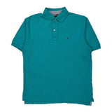Tommy Hilfiger Polo Shirt - Large Green Cotton