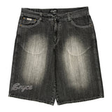 Enyce Denim Shorts - 38W 13L Grey Cotton